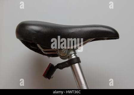 Black seat for bicycle Stock Photo