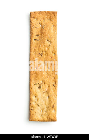 The healthy crispbread isolated on white background. Stock Photo