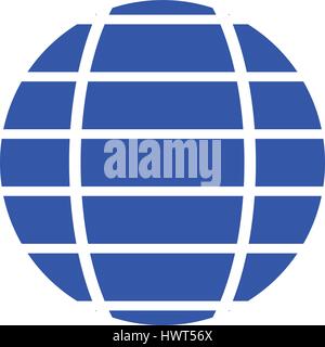 globe icon illustrated on a white background in vector Stock Vector