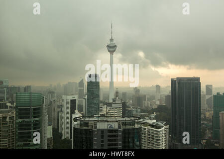 An elevated view over Kuala Lumpur, Malaysia. Stock Photo