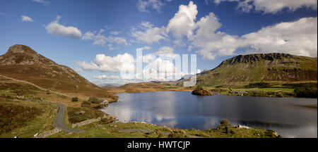 Cregennan Lakes at Cadair Idris near Dolgellau in Snowdonia in North Wales Stock Photo
