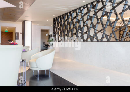 London Heathrow Premium Lounge, Qatar Airways. Stock Photo