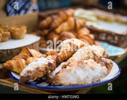 Croissants bakery at Food and Drink Festival, Isle Of Man Stock Photo