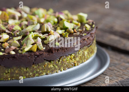 Raw Pistachio Cake Stock Photo