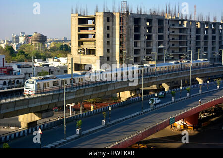 Electric Train in Jaipur Stock Photo