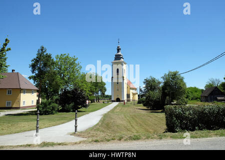 Parish Church of Saint Michael in Preloscica, Croatia on June 18, 2016. Stock Photo