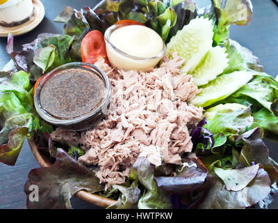 Tuna and vegetable salad Stock Photo