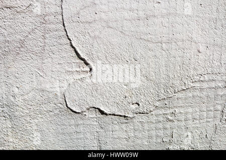 Stone plaster wall background and texture style. Smears on a concrete wall. Stock Photo