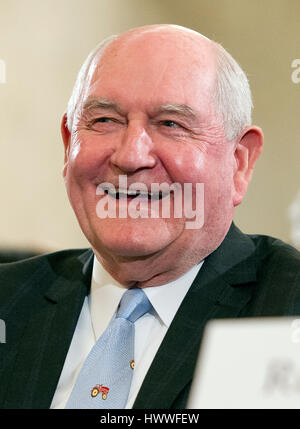 Washington DC, USA. 23rd March, 2017. Former Governor George 'Sonny' Perdue (Republican of Georgia), United States President Donald J. Trump's nominee to be US Secretary of Agriculture, testifies during his confirmation hearing before the US Senate Committee on Agriculture, Nutrition & Forestry on Capitol Hill in Washington, DC on Thursday, March 23, 2017. Credit: Ron Sachs/CNP /MediaPunch Credit: MediaPunch Inc/Alamy Live News Stock Photo