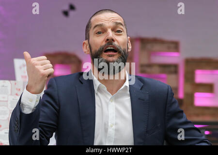 Olympia London, UK. 24th Mar, 2017. Fred Sirieix at the drinks bar Festival. Katie Piper, Fred Sirieix and Martin Lewis officially open the Ideal Home Show sponsored by Zoopla at Olympia London. Celebrities take part in the launch the Ideal Home Show. Credit: Dinendra Haria/Alamy Live News Stock Photo