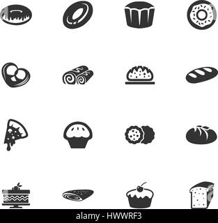 Bakery products vector icons for user interface design Stock Vector ...