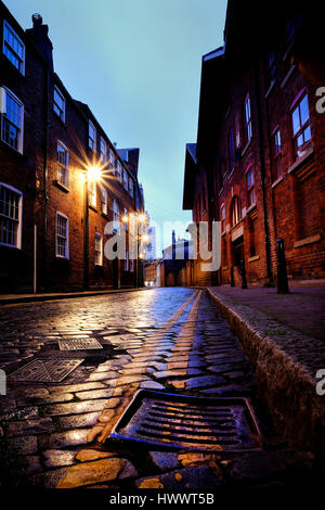 Early Morning, Dock Street, Leeds, West Yorkshire, Stock Photo