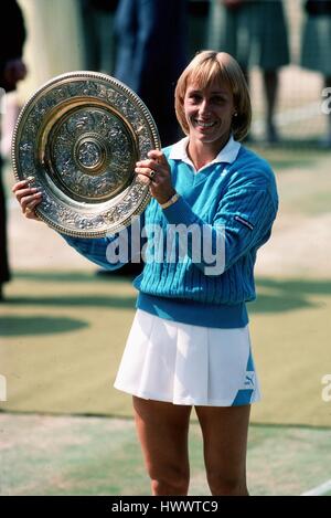 Photo Vintage Originale – Wimbledon 1984 – Martina Navratilova – Tirage Presse 13x20 Cm