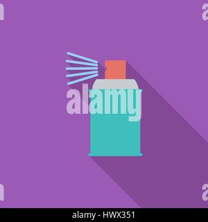 Spray with chemicals icon. Flat vector related icon with long shadow for web and mobile applications. It can be used as - logo, pictogram, icon, infog Stock Vector