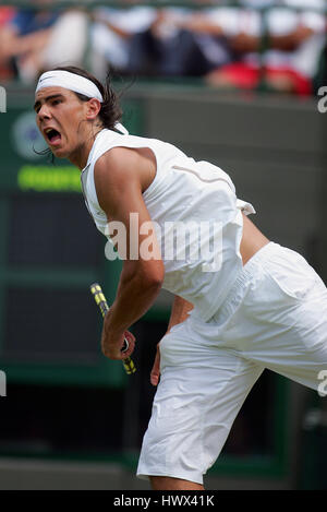 RAFAEL NADAL SPAIN WIMBLEDON 23 June 2005 Stock Photo