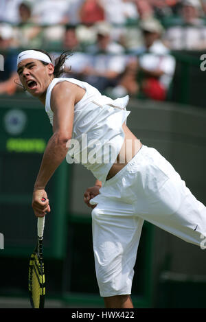 RAFAEL NADAL SPAIN WIMBLEDON 23 June 2005 Stock Photo