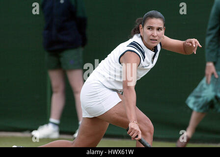 FABIOLA ZULUAGA WIMBLEDON CHAMPIONSHIPS 2004 WIMBLEDON LONDON ENGLAND 24 June 2004 Stock Photo