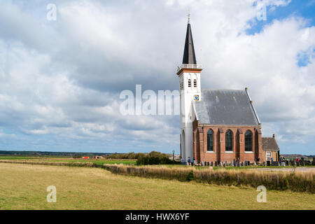 Church of village Den Hoorn on West Frisian Waddensea island Texel, North Holland, Netherlands Stock Photo