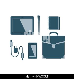Business meeting accessories. Stock Vector