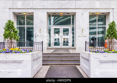 Embassy Of Saudi Arabia Washington DC USA Stock Photo Alamy   Washington Dc Usa March 20 2017 Saudi Arabia Embassy Entrance With Hwxdpn 