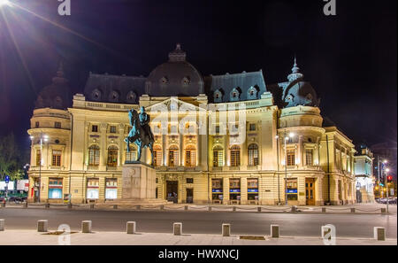 Central University Library of Bucharest, Romania Stock Photo