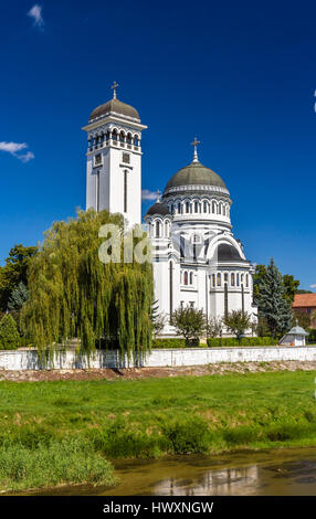 Holy Trinity Orthodox Cathedral in Sighisoara, Romania Stock Photo