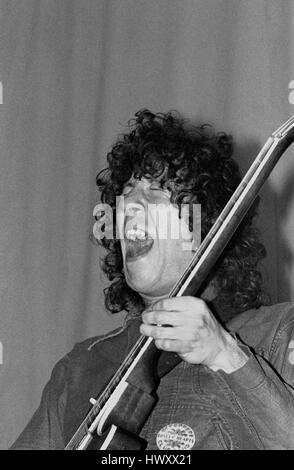 Fleetwood Mac: Peter Green performing with Fleetwood Mac during Bristol University Rag Week in the Anson Rooms at the Students Union on 5 March 1969 Stock Photo