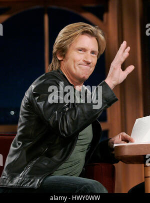 Actor Denis Leary during a segment of the 'Late Late Show with Craig  Ferguson' at CBS Television City in Los Angeles, California on October 28, 2009. Photo by Francis Specker Stock Photo