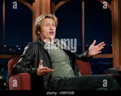 Actor Denis Leary during a segment of the 'Late Late Show with Craig  Ferguson' at CBS Television City in Los Angeles, California on October 28, 2009. Photo by Francis Specker Stock Photo