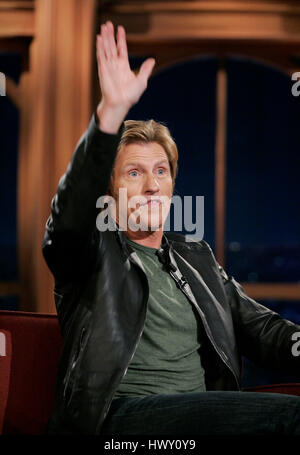 Actor Denis Leary during a segment of the 'Late Late Show with Craig  Ferguson' at CBS Television City in Los Angeles, California on October 28, 2009. Photo by Francis Specker Stock Photo