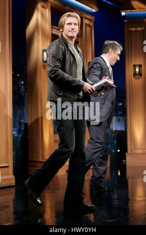 Actor Denis Leary during a segment of the 'Late Late Show with Craig  Ferguson' at CBS Television City in Los Angeles, California on October 28, 2009. Photo by Francis Specker Stock Photo