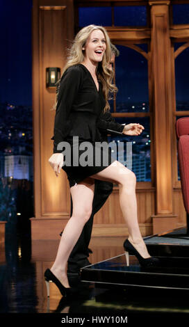 Actress Alicia Silverstone during a segment of the 'Late Late Show with Craig  Ferguson' at CBS Television City in Los Angeles, California on October 27, 2009. Photo by Francis Specker Stock Photo