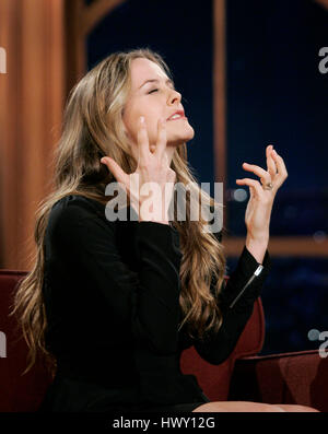 Actress Alicia Silverstone during a segment of the 'Late Late Show with Craig  Ferguson' at CBS Television City in Los Angeles, California on October 27, 2009. Photo by Francis Specker Stock Photo