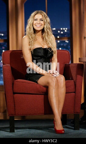 Actress Carmen Electra during a segment of 'The Late Late Show with Craig Ferguson' at CBS Television City in Los Angeles on Monday, Dec. 15, 2008. Photo by Photo by Francis Specker Stock Photo