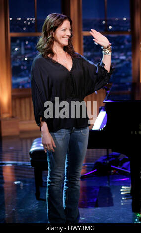 Sarah McLachlan performs during a segment of 'The Late Late Show with Craig Ferguson' at CBS Television City in Los Angeles on Wednesday, Nov. 12, 2008. Photo by Francis Specker Stock Photo