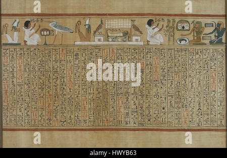 Book of the Dead of Hunefer sheet 6 Stock Photo