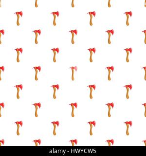 Axe pattern, cartoon style Stock Vector
