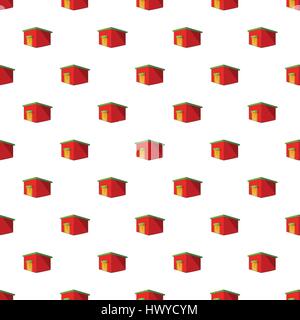 Beer warehouse pattern, cartoon style Stock Vector