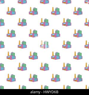 Large brewery pattern, cartoon style Stock Vector
