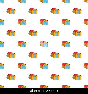 Warehouse pattern, cartoon style Stock Vector