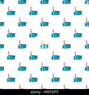 Chemical warehouse pattern, cartoon style Stock Vector