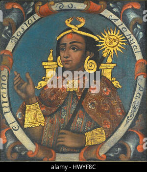 Brooklyn Museum   Atahualpa, Fourteenth Inca, 1 of 14 Portraits of Inca Kings   overall Stock Photo