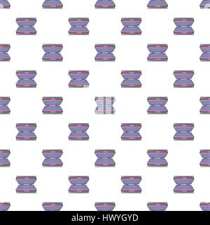 Electric grill pattern, cartoon style Stock Vector