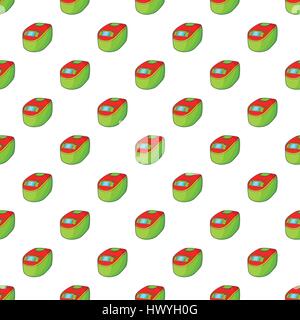 Slow cooker pattern, cartoon style Stock Vector