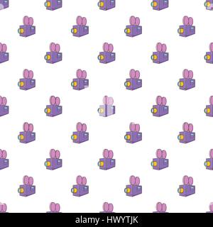 Camcorder pattern, cartoon style Stock Vector