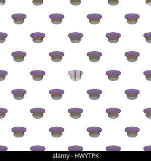 Cap pattern, cartoon style Stock Vector