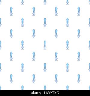 Microscope pattern, cartoon style Stock Vector