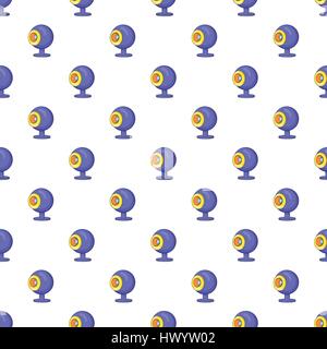 Webcam pattern, cartoon style Stock Vector
