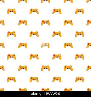 Joystick pattern, cartoon style Stock Vector