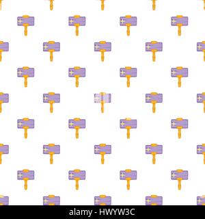 Smartphone and selfie stick pattern, cartoon style Stock Vector